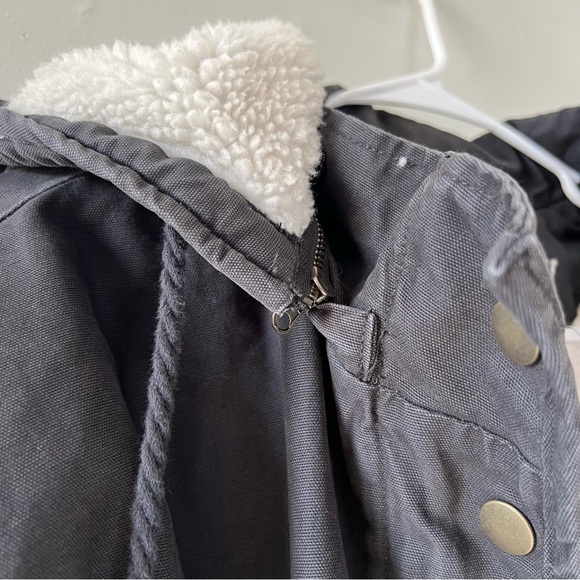 Universal Thread Women’s Black Hooded Jacket with Sherpa Lining - Picture 7 of 9